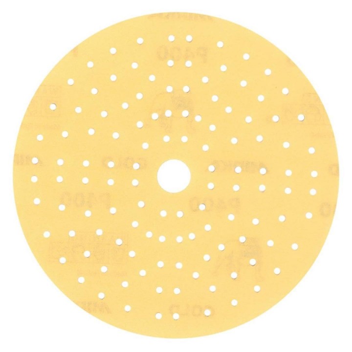 Шлифовальные круги Mirka Gold Multihole Ø 150 мм P320 (121 отверстие)